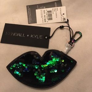 Kendall & Kylie sequins lips keychain /Fob NEW